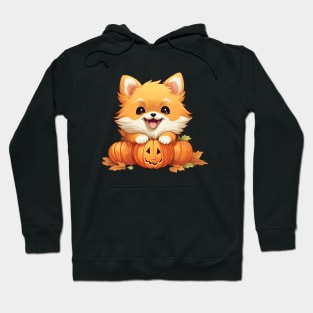 Pomeranian Halloween Pumpkin Hoodie